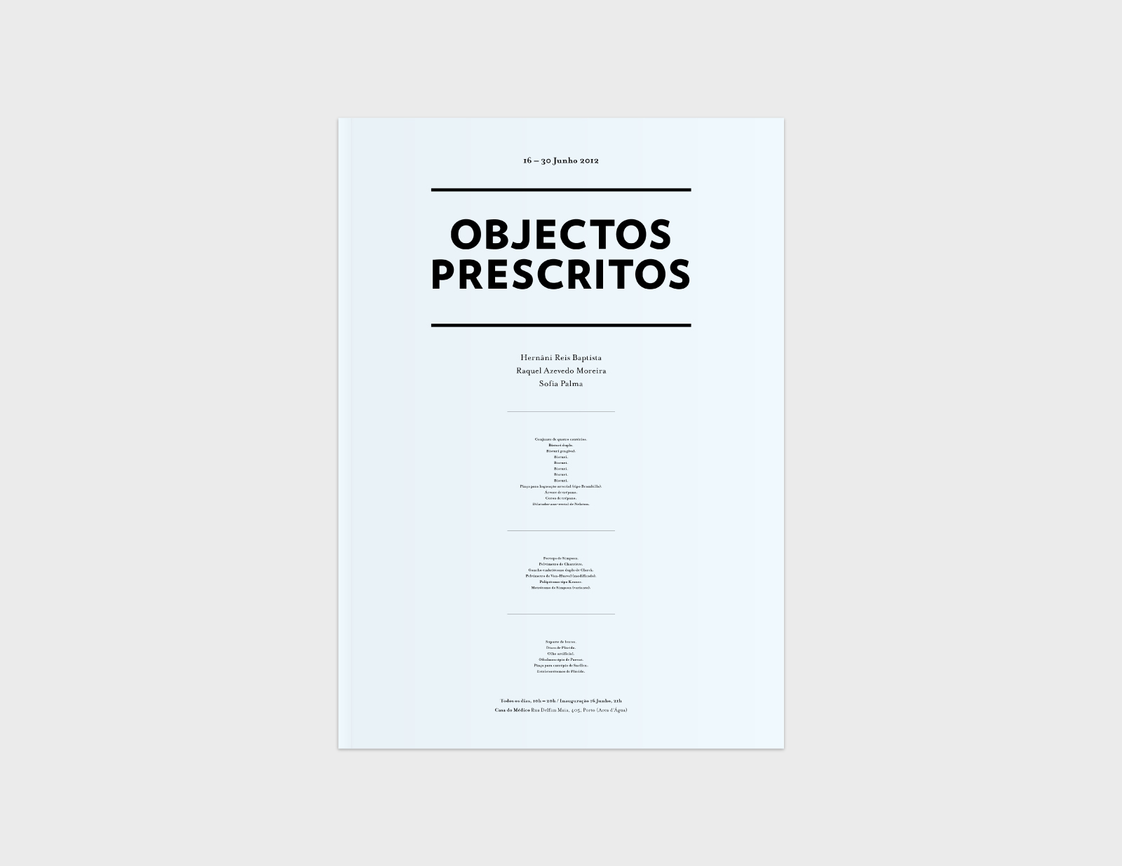 Objectos Prescritos ⟐ Catalog
