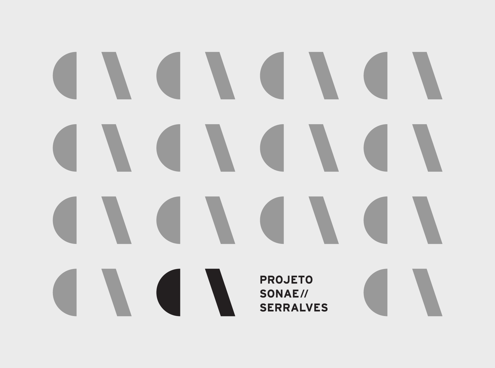Projecto Sonae//Serralves ⟐ Logo and pattern
