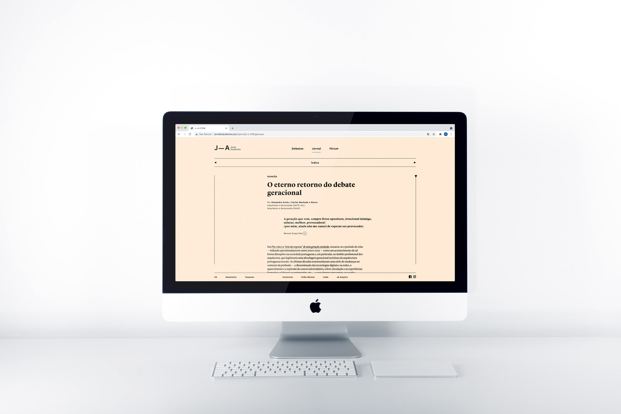 Jornal Arquitectos ⟐ Website