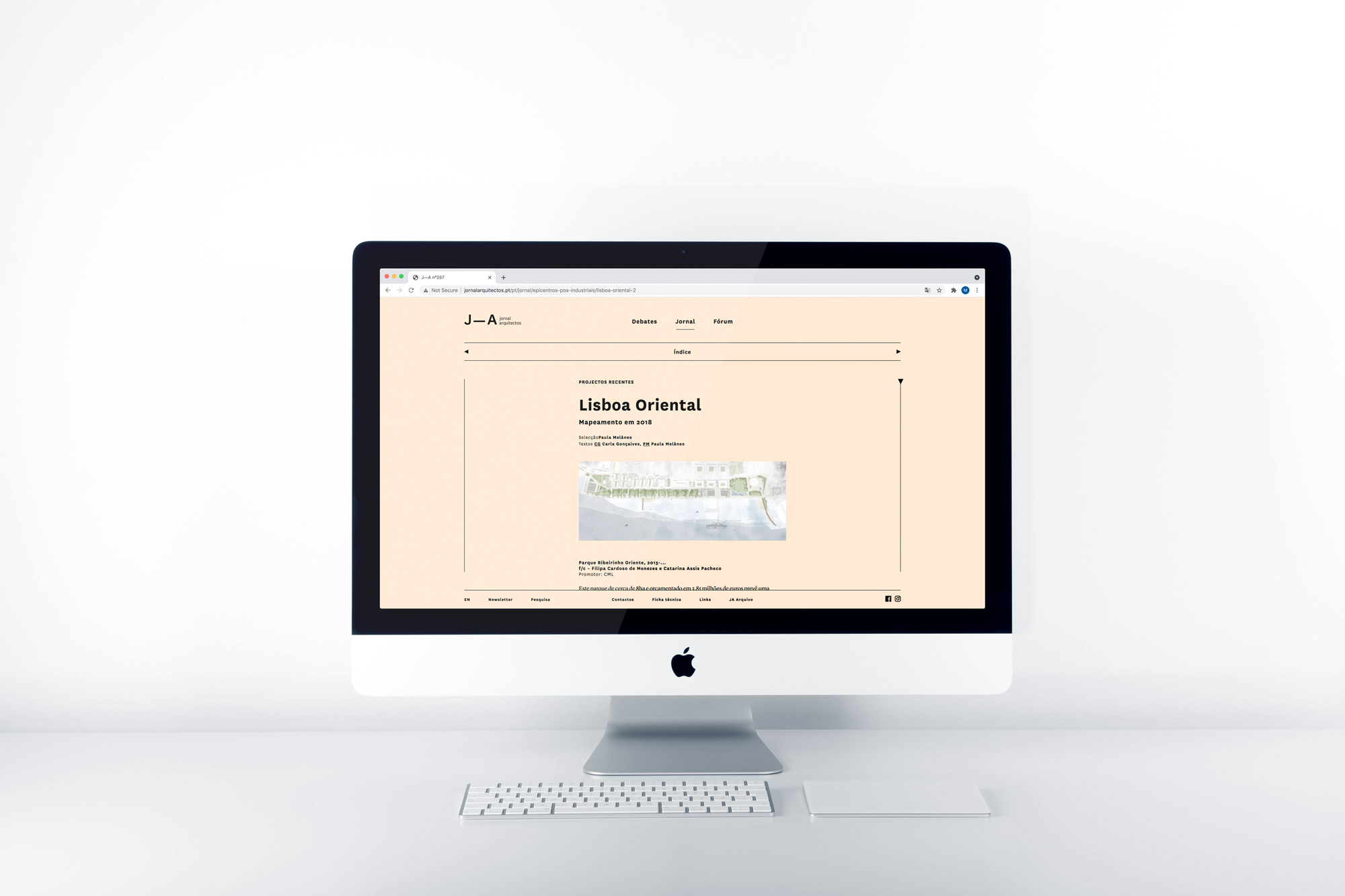 Jornal Arquitectos ⟐ Website
